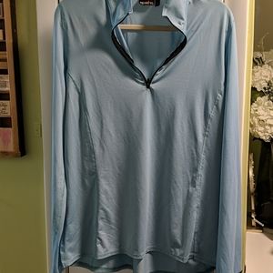 Kerrits light blue sun shirt 1x